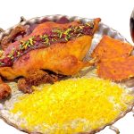 سینی اردک شکم پر سه نفره
